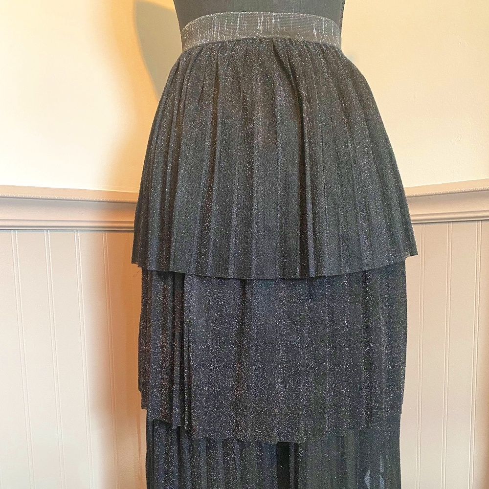 Zara Pleated Midi Skirt